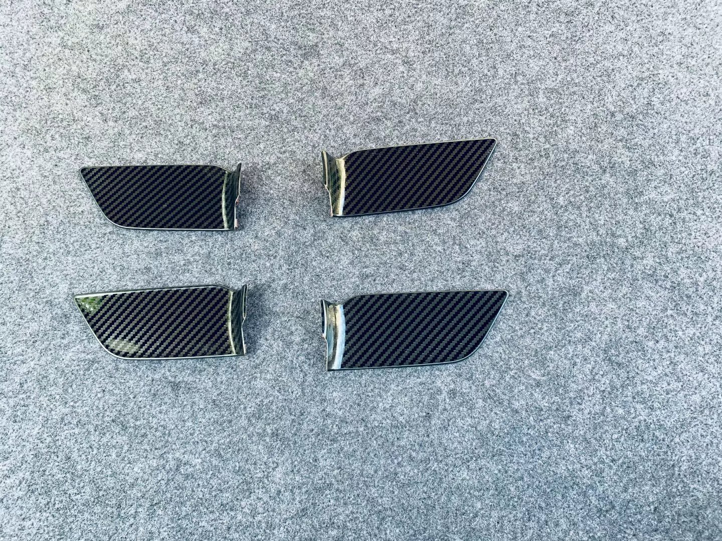 Car Inner Steel Door Handle Bowl Cover For 2020-2023 for Toyota Harrier Venza Carbon