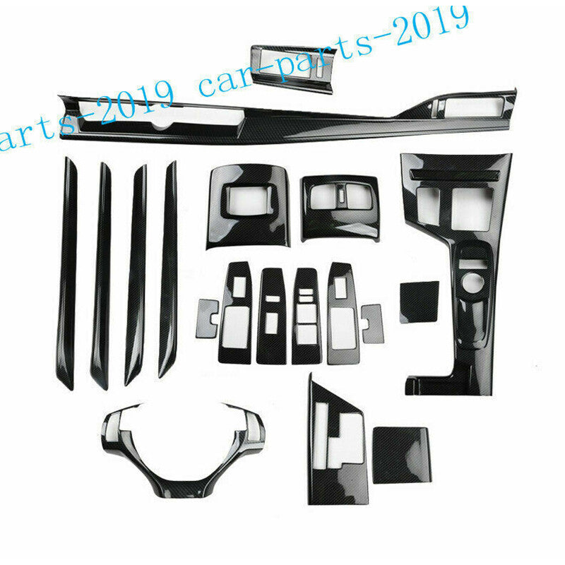 for Lexus ES200 250 300H 2013-2017 Carbon Fiber interior Dash Trim Decor Kit Set