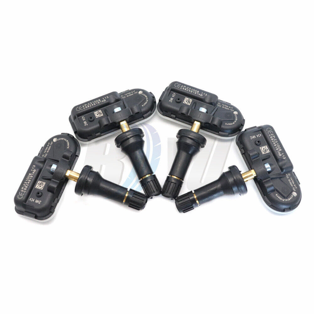 SET 4PCS TIRE SENSOR MONITOR TPMS For 2014-2022 for JEEP CHEROKEE for RAM 1500 2500 3500