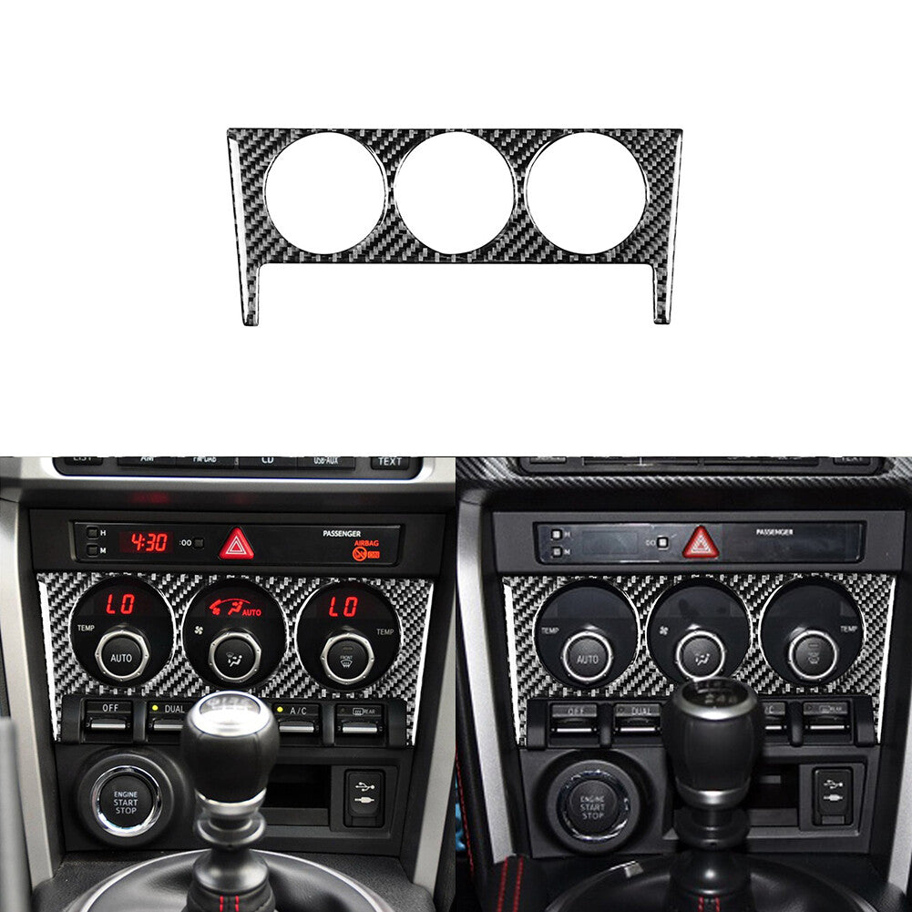 for Toyota 86 for Subaru BRZ 2017-2019 Carbon Fiber Inner Climate Console Cover Trim