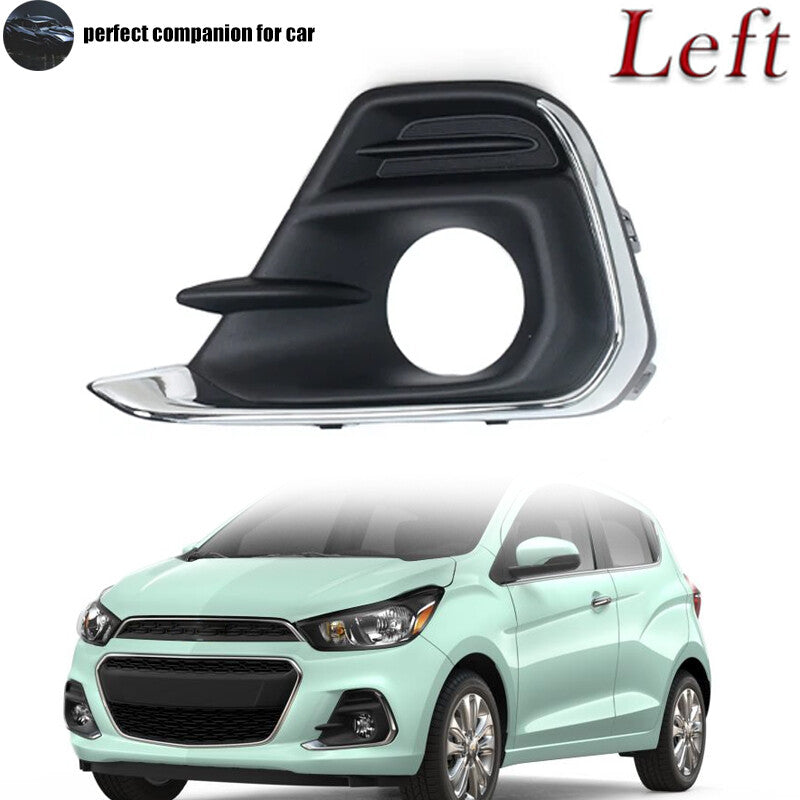 Left Front Bumper Fog Light Cover Fog Lamp Grille for Chevrolet Spark 2016-2018