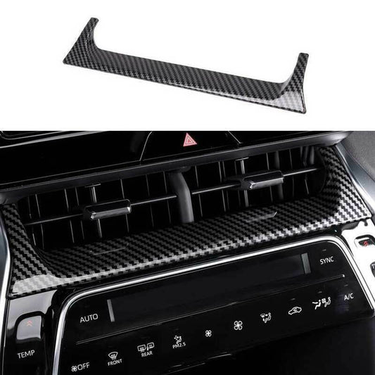 for Toyota Venza 21-2024 Carbon Fiber Look Center Air Vent Outlet Cover Trim 1P