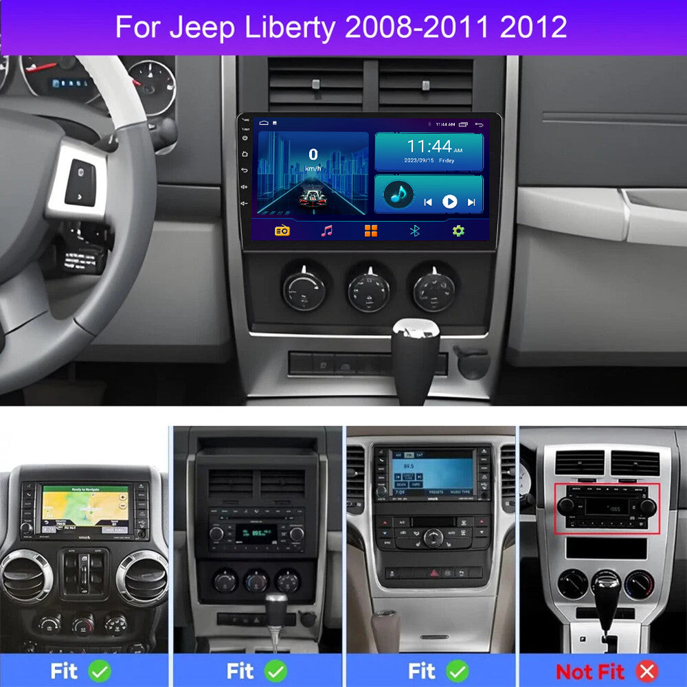 Android Auto Carplay for Jeep Liberty 2008-2012 Stereo Car Radio Screen GPS Navi