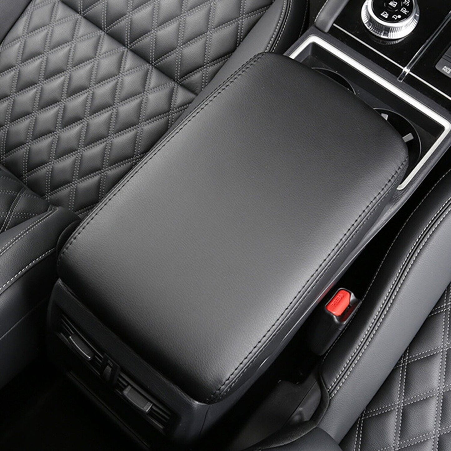 for Mitsubishi Outlander 2022 2023 Center Console Armrest Leather Case Cover