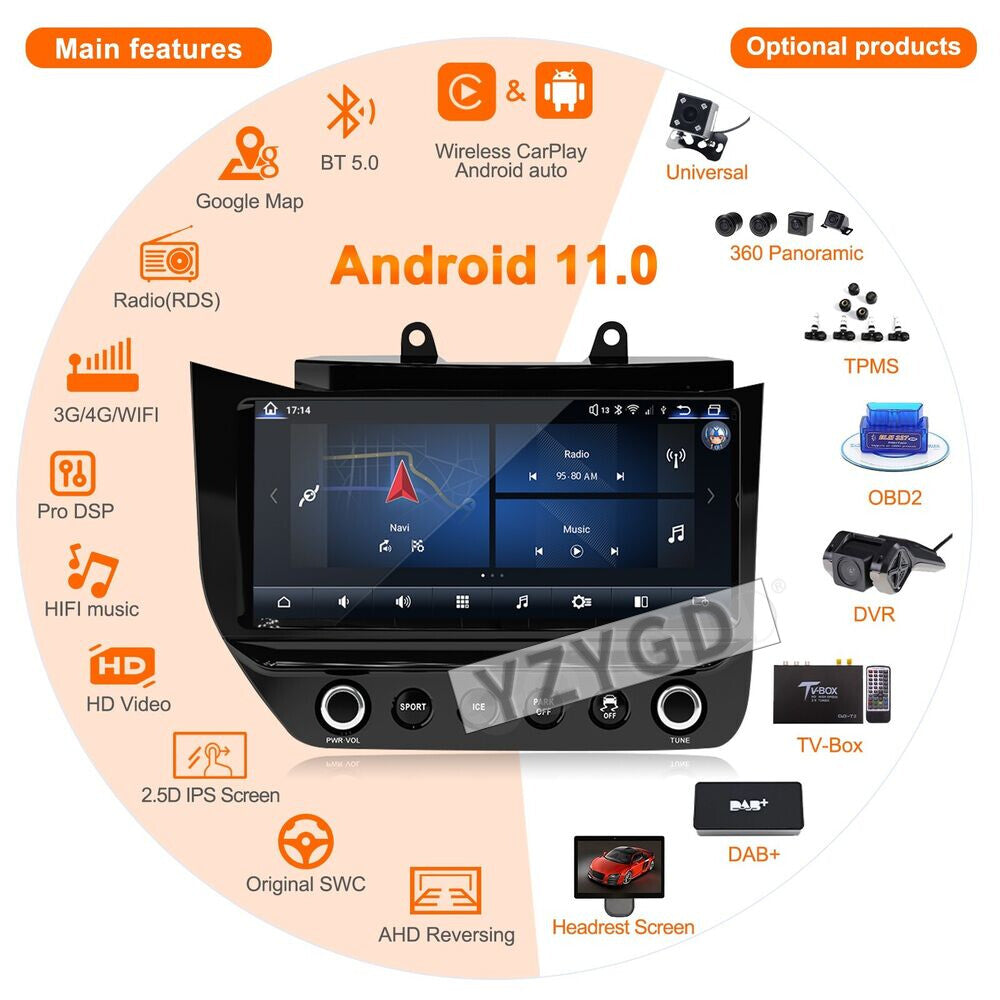Android for Maserati GT/GC GranTurismo 2007-2017 Car Radio 2 Din Stereo Receiver