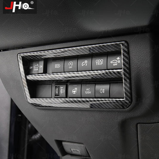 ABS Carbon Fiber Console Headlight Switch Panel Cover Trim for Toyota Tundra 22