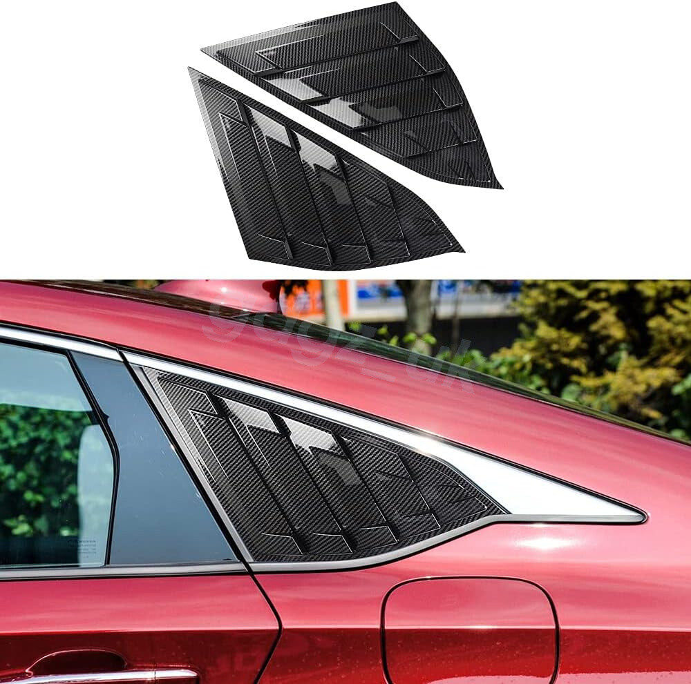 Rear Side Window Louvers Side Window Louver Vent Cover For 2018-22 for Honda Accord