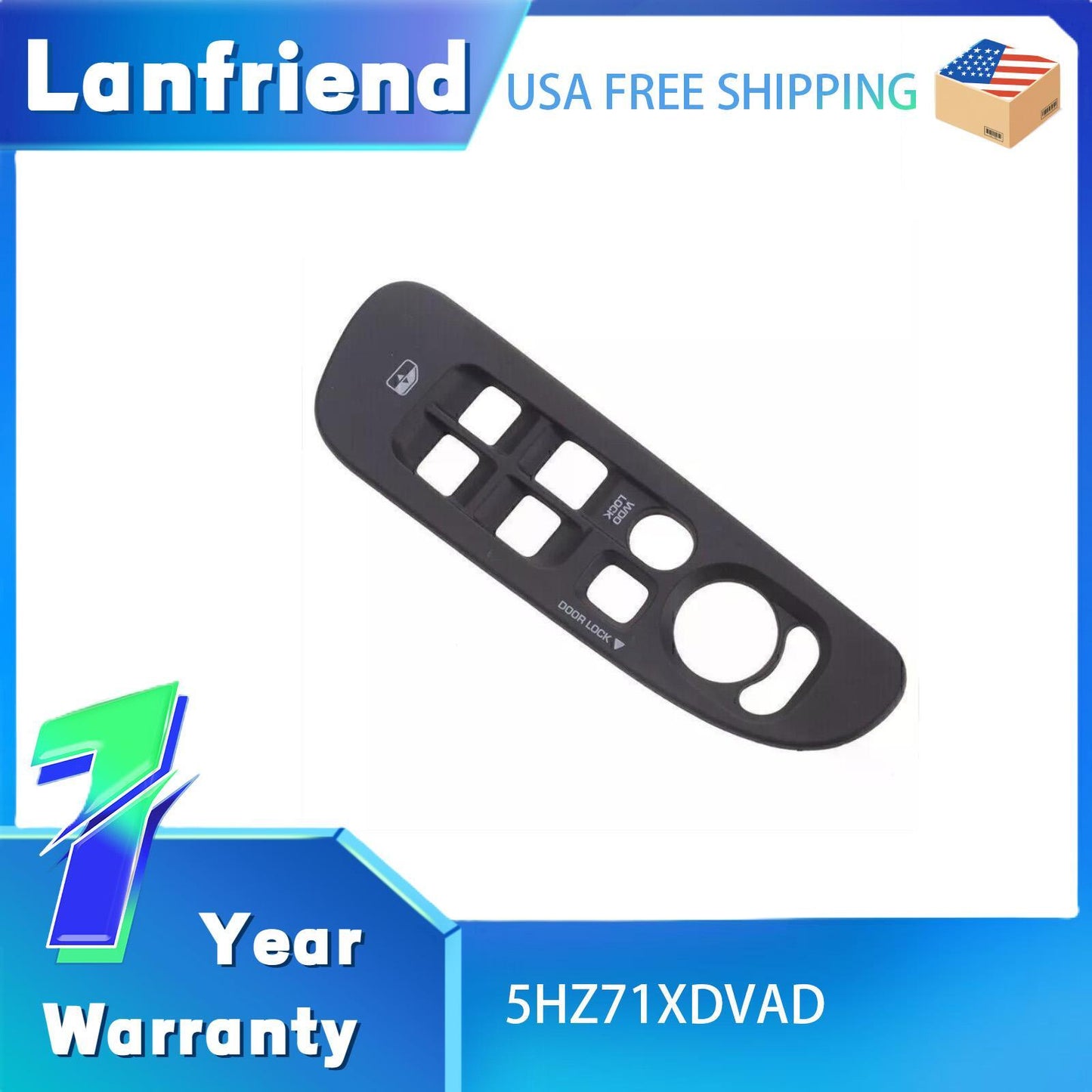 5HZ71XDVAD Master Window Switch Panel Fit for Dodge Durango 2014-2023