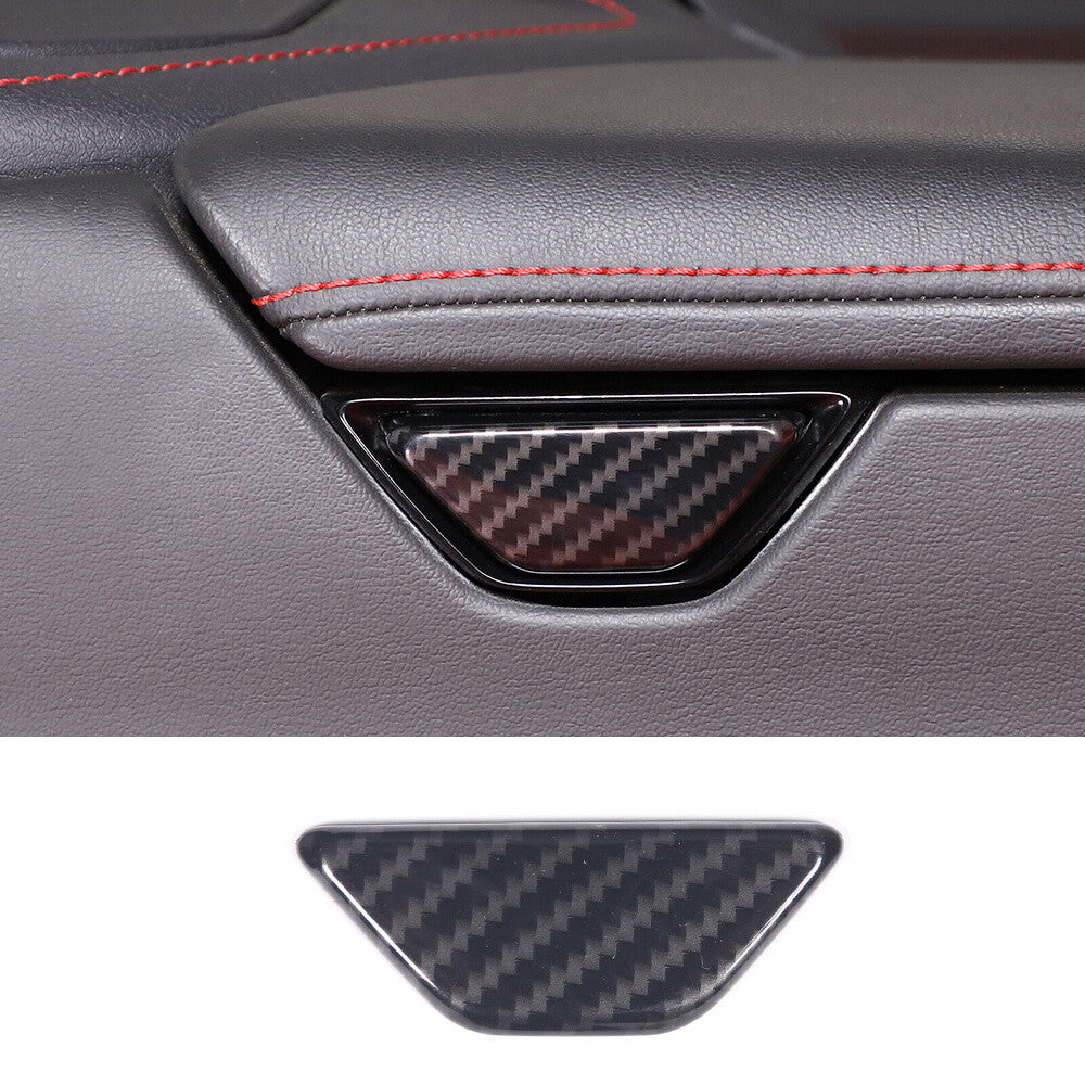 Carbon Fiber ABS Armrest Box Switch Button Cover for Chevrolet for Corvette C8 2020+