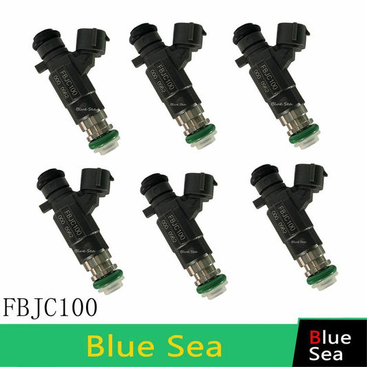 6X NEW Fuel Injectors Set 6PCS FBJC100 for 2000-2005 for Infiniti for Nissan V6 3.0 3.5