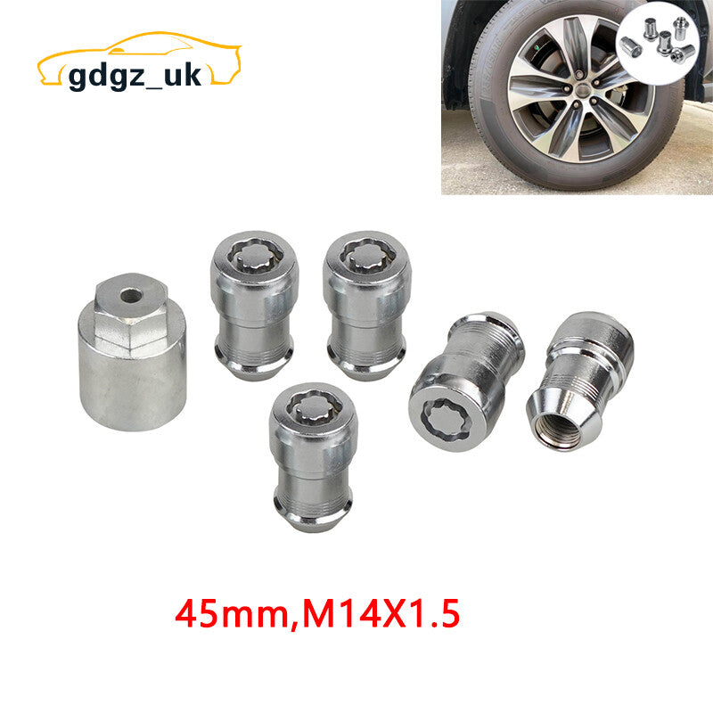 45mm Wheel Lock Lug Nuts Set M14X1.5 for 2000-2024 for Toyota Anti-theft 00276-00901