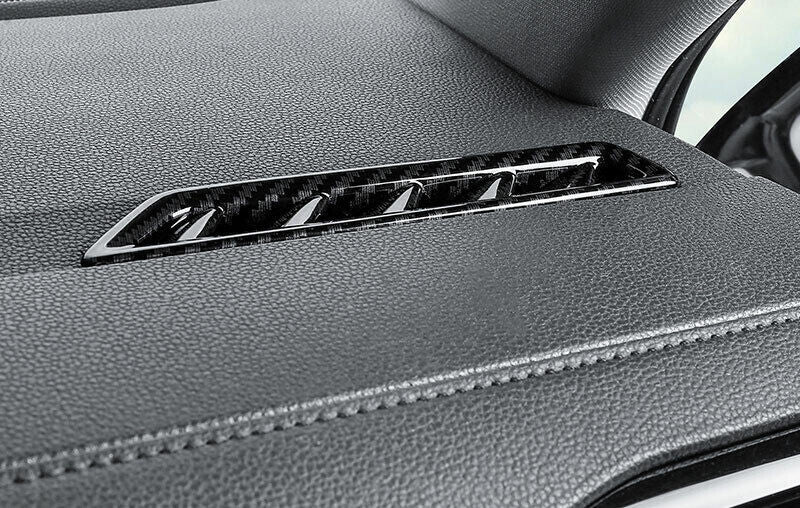 for Volkswagen for Jetta Mk7 19-2022 Carbon Fiber Dashboard L&R Air Outlet Vent Trim