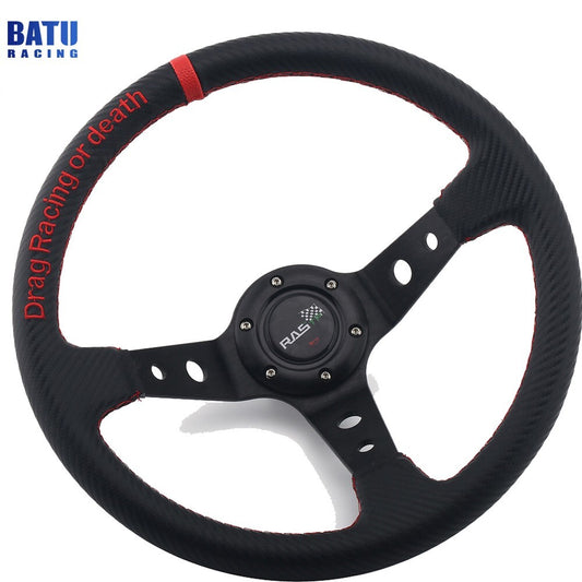 EZGO for Yamaha and Club Car 345MM Carbon Fiber Wrapped for Golf Cart Steering Wheel