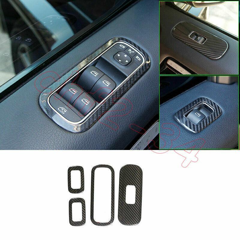 Dry Carbon Fiber Door Window Lift Switch Panel for Benz G Class W464 G65 G55 G63