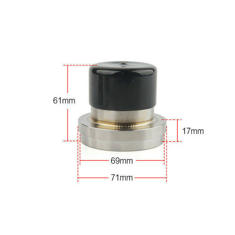 2Pairs 2.717 Trailer Wheel Hub Bearing Buddy Stainless Steel w/Protective Bra