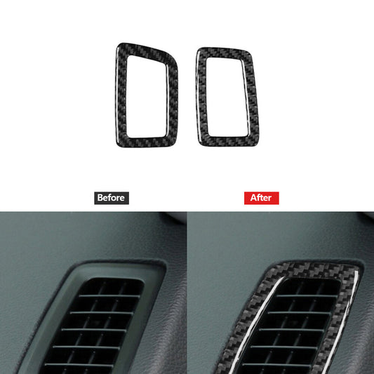 Carbon Fiber Console Air Vent Outlet Panel Trim Cover for Honda Accord 2013-2017