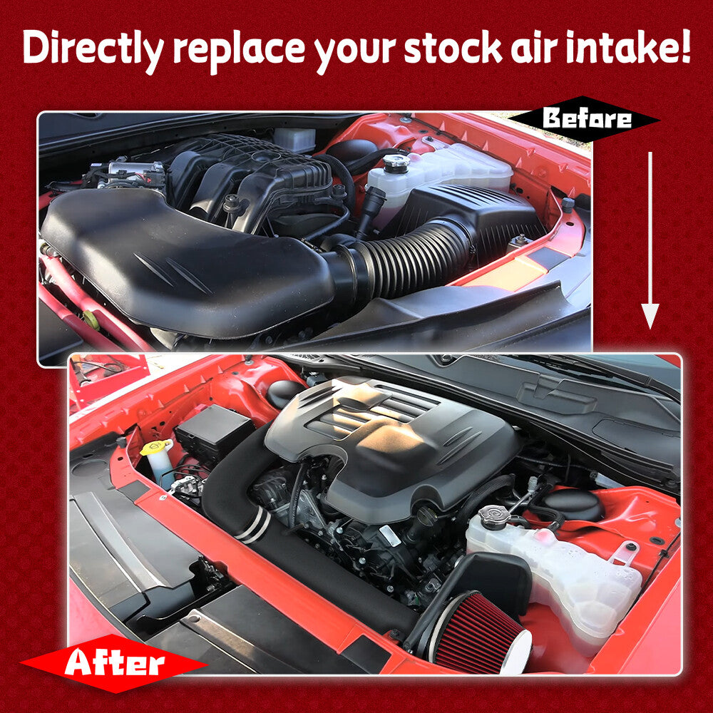 For 11+ Charger/ for Challenger /300 3.6 V6 Heat Shield Cold Air Intake System Filter