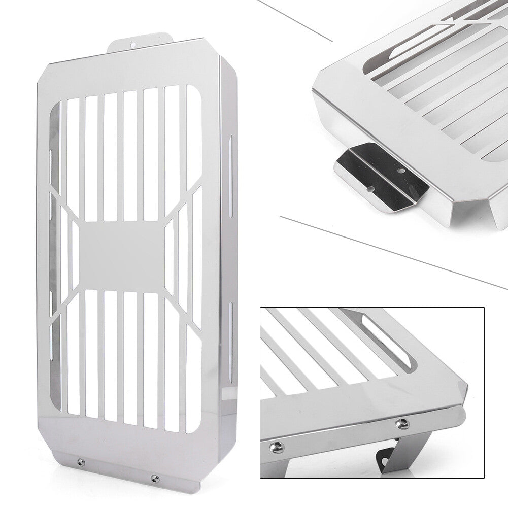 Front Radiator Grille Guard Cover Silver Fit for Honda VTX1800C/F/N/R/S/T