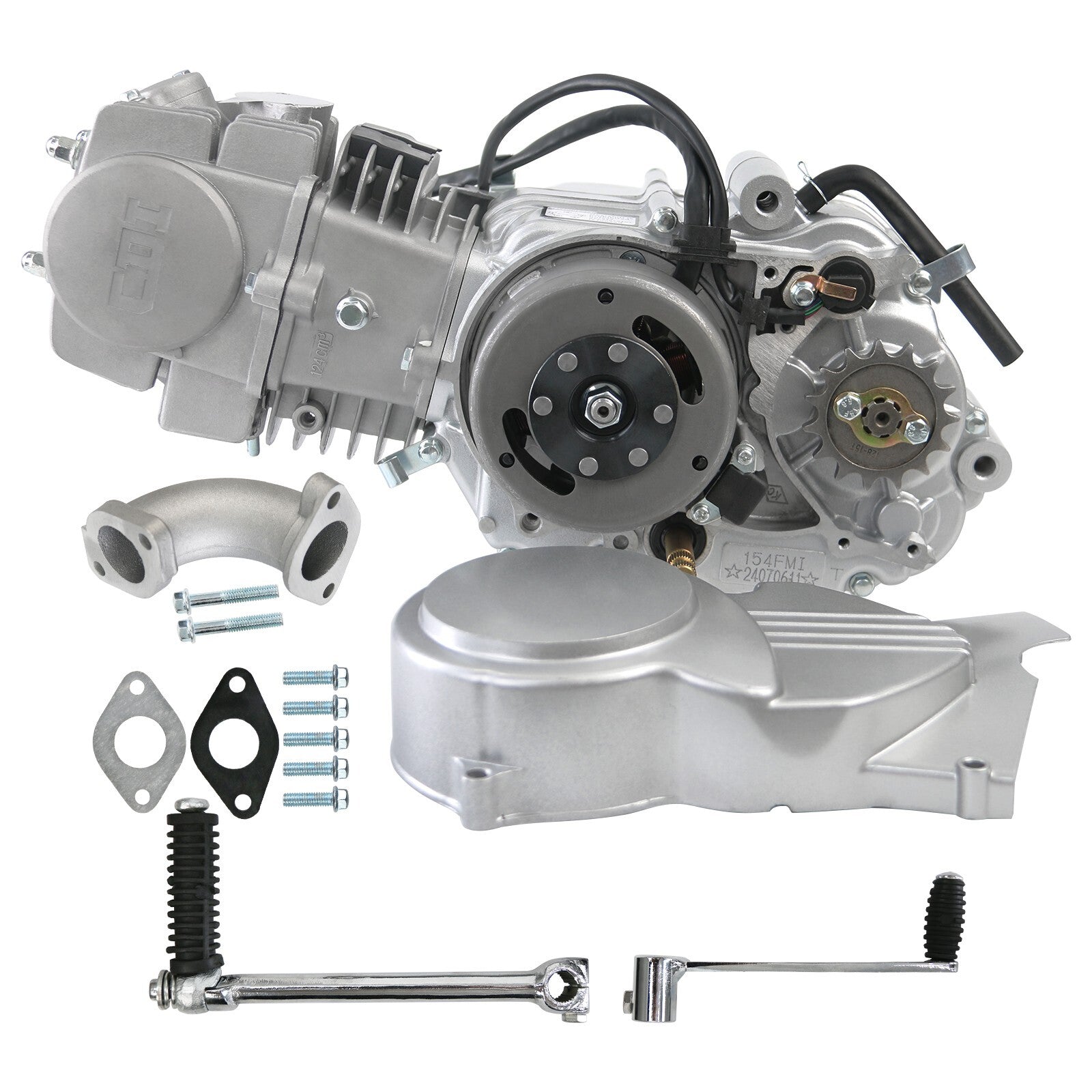 125cc manual motor kit, 4-stroke, for Apollo RFZ Taodao DB14 17