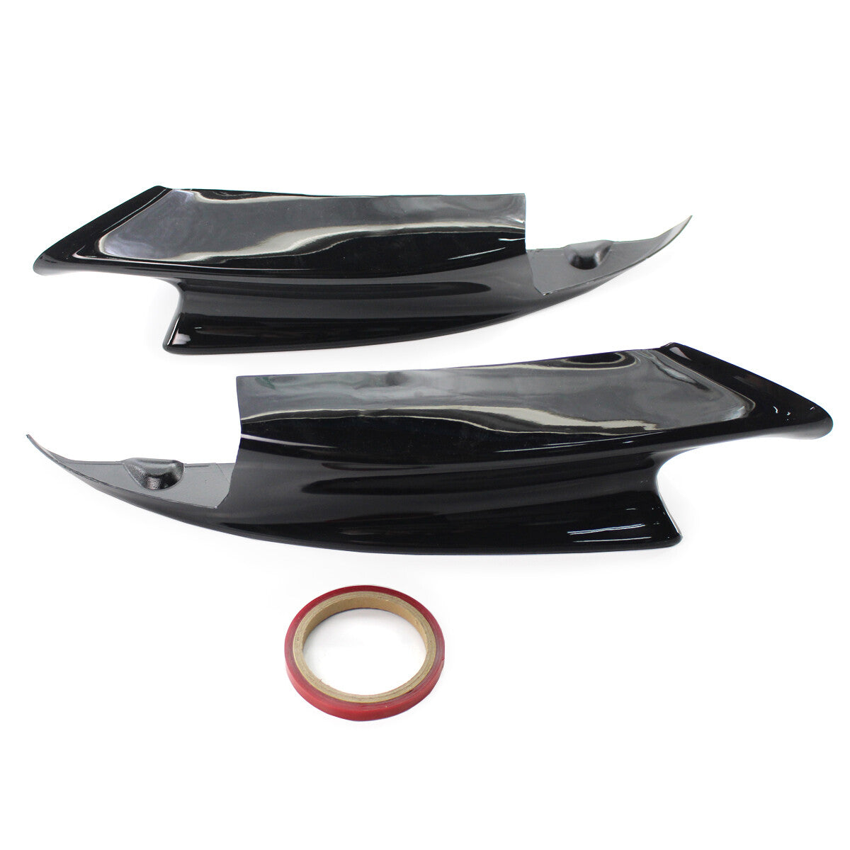 2-Piece Gloss Black Front Engine Lip Splitter for 2008-2013 for BMW E90 E92 M3