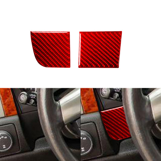 Red Carbon Fiber Below Speedometer Cover Trim For Silverado/Tahoe/ for Sierra 2007-14