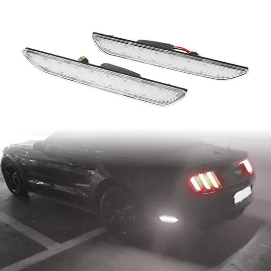 LED Rear Car Side Marker Lights For 2015-22 for Ford for Mustang clear shell white light