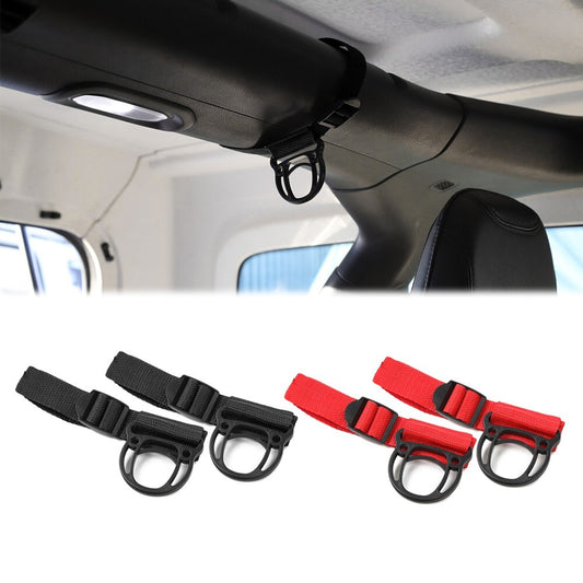 Roll Bar Coat Hanger Clothes Hook for Jeep for Wrangler CJ YJ TJ LJ JK JL JT Black