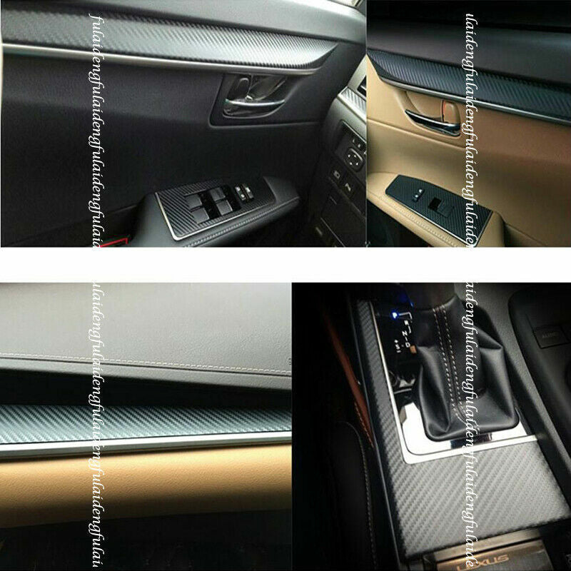 for Lexus ES350/300H 2013-2017 Inner Carbon Fiber Decal Reflective Trim Sticker