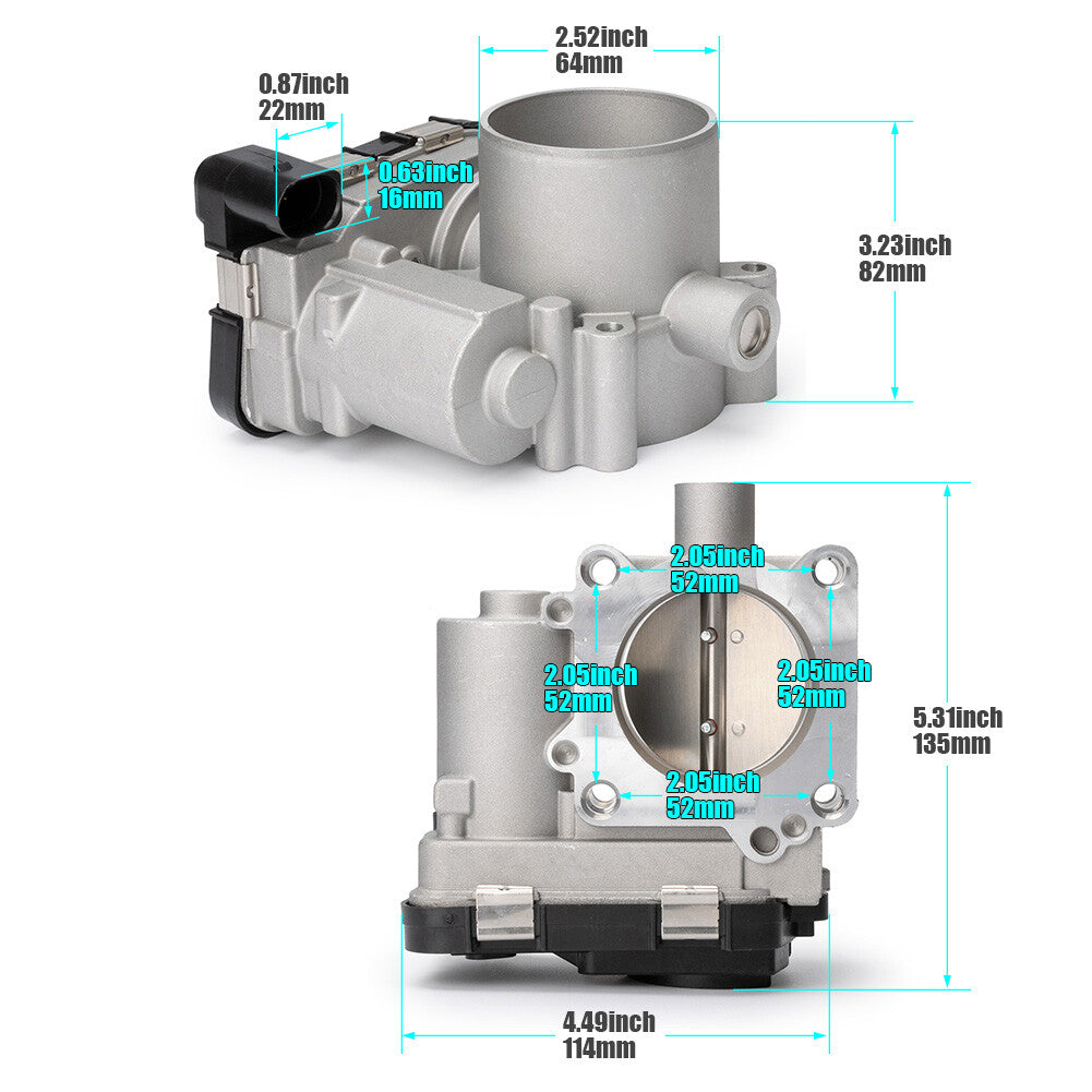 for Volkswagen for Jetta 1.4L 2013 2014 2015 2016 2017 2018 Throttle Body 03F133062