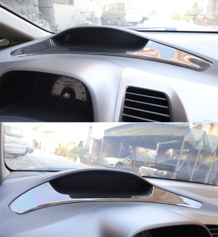 Center Control Speedometer Cover Trim ABS Carbon Fiber for Honda for Civic 2006-2011