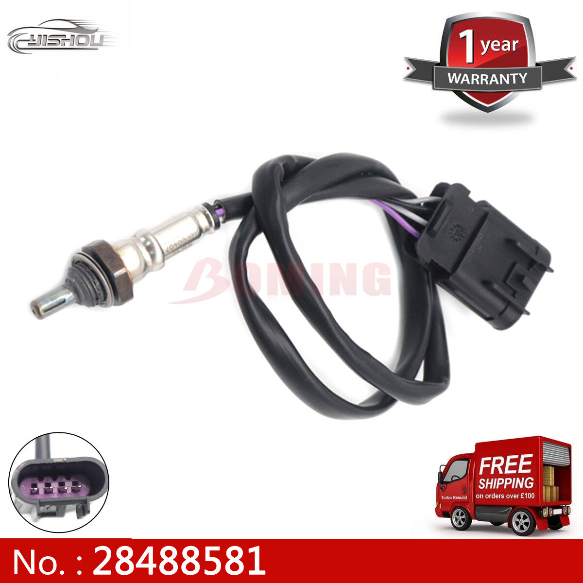 Air-to-fuel ratio 28488581. Oxygen sensor for Harley-Davidson Bx100 Lexmoto, Michigan.