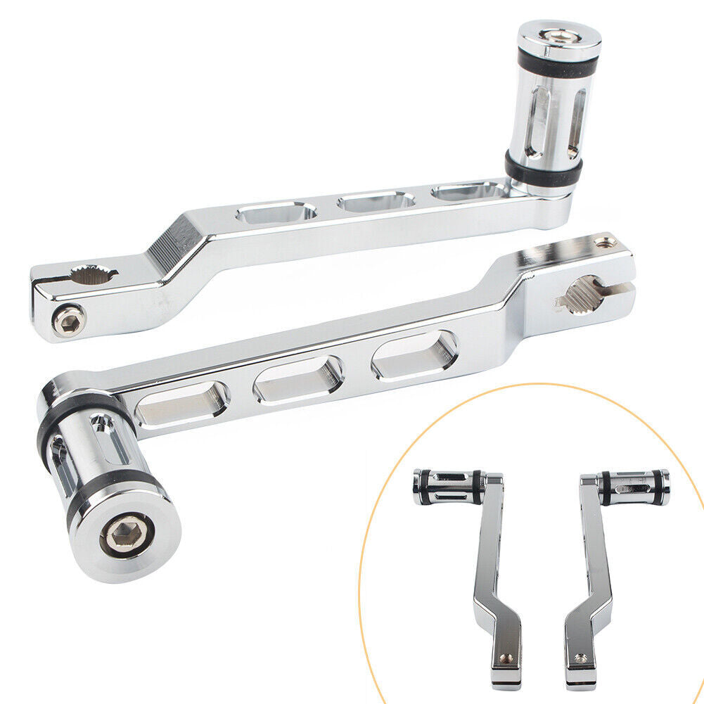 Heel Toe Shift Lever w/ Shifter Peg Chrome for Harley Touring Street Road Glide