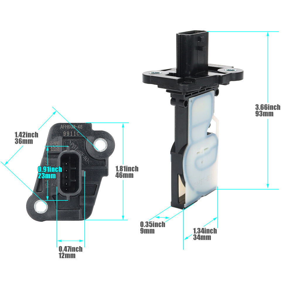 1X 22680-BV80B Air Flow Sensor Meter MAF Sensor for Nissan Versa 1.6L 2018-2022