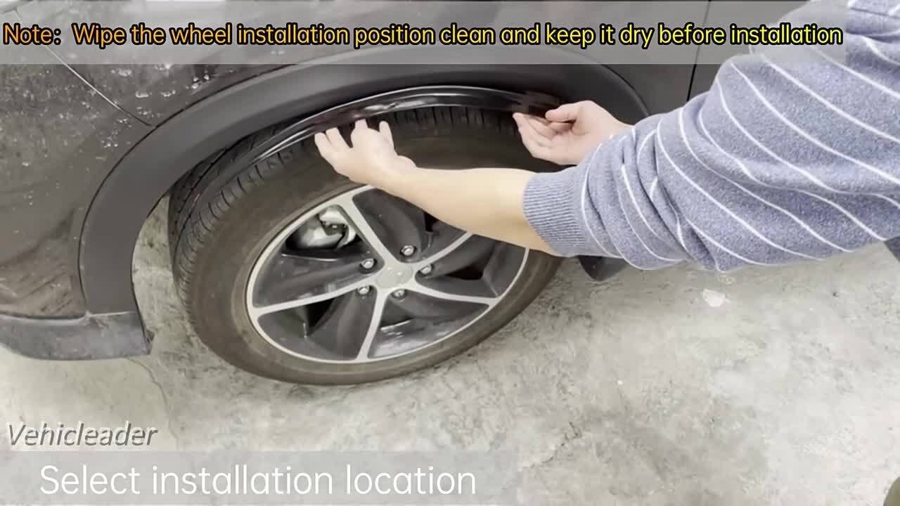 4pcs 75cm Car Wheel Eyebrow Arch Protector Trim Lips Fender Flares for vw for audi