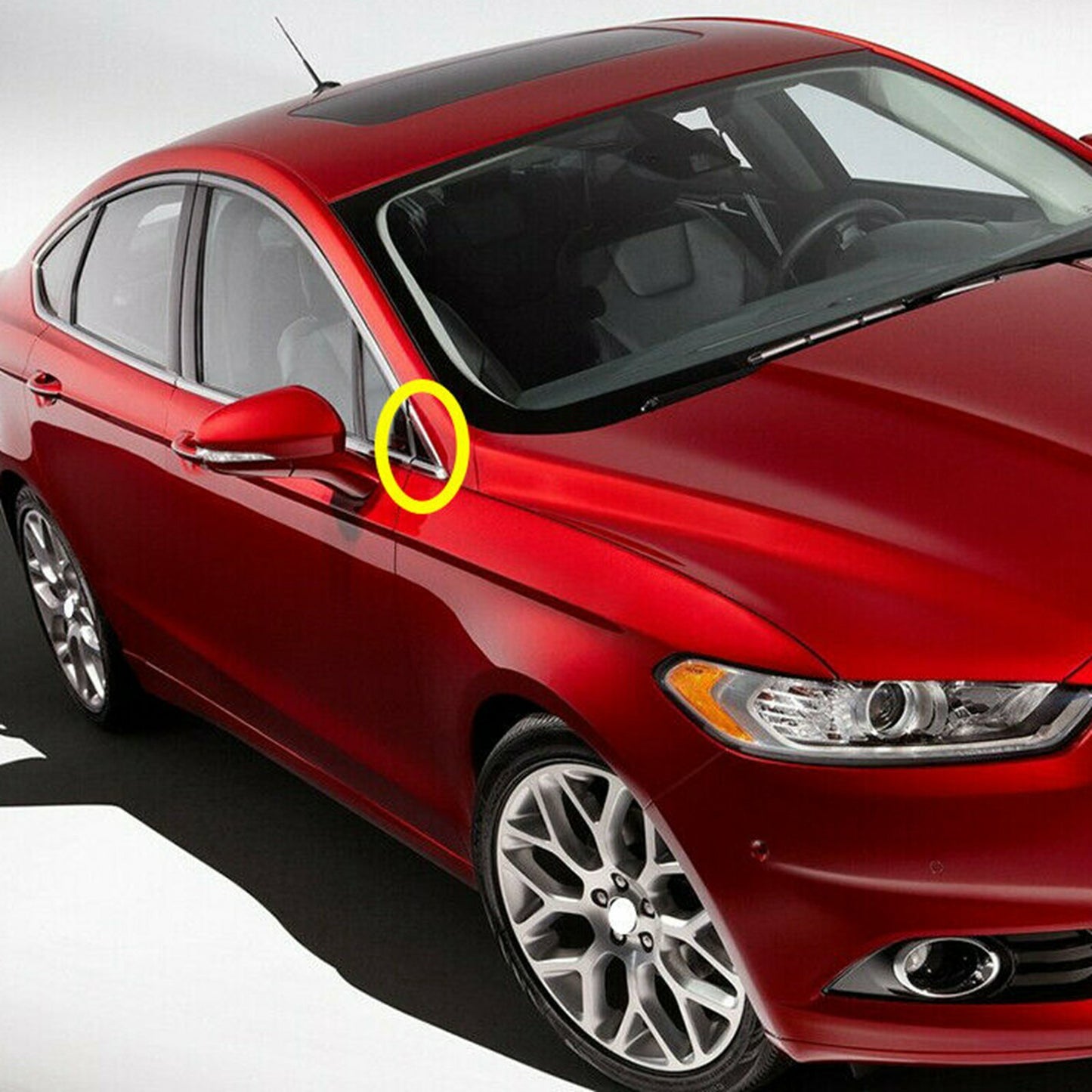 Fender Pillar Trim Mirror Corner Molding Left  Right for Ford Fusion 13-18 AT