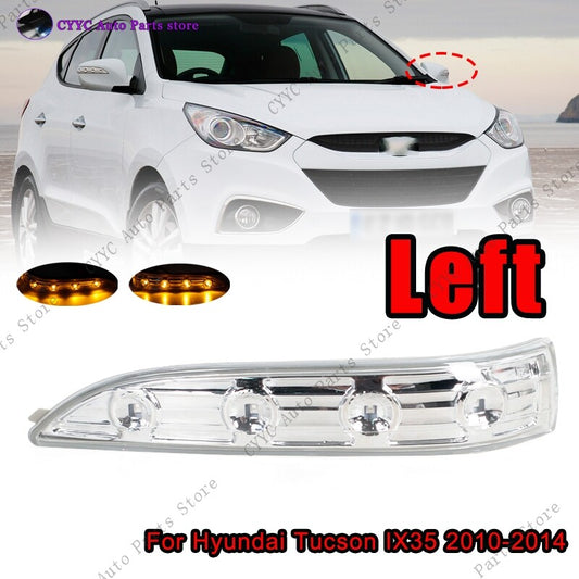 Left for Hyundai for Tucson IX35 2010-2015 LED Car Rearview Mirror Turn Signal Lamp
