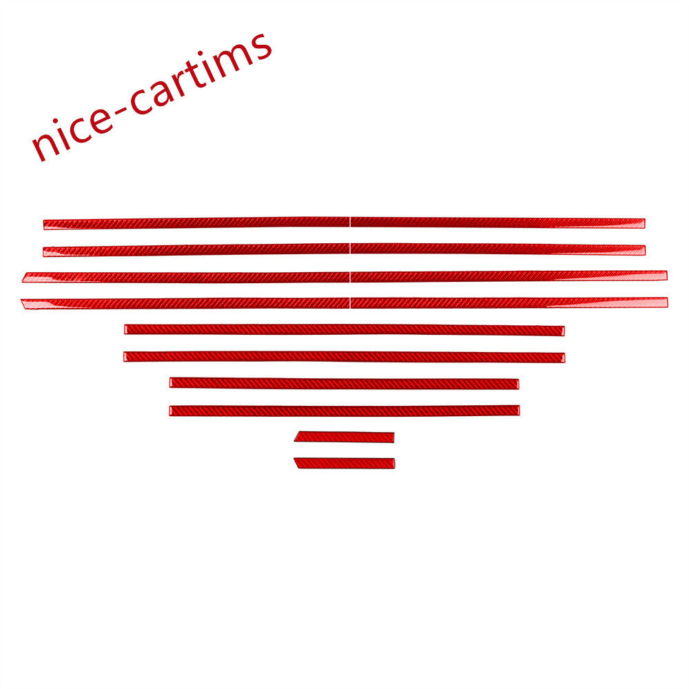 for Benz G Class W463 G500 G63 2012-18 Side Door Body Molding Trim Red Carbon¡Á14