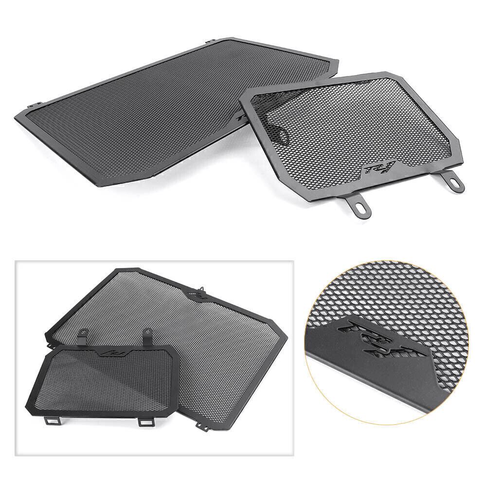 2pcs Oil Cooler Radiator Guard Grill Cover for Yamaha YZF-R1 2015-2022 2016 2017