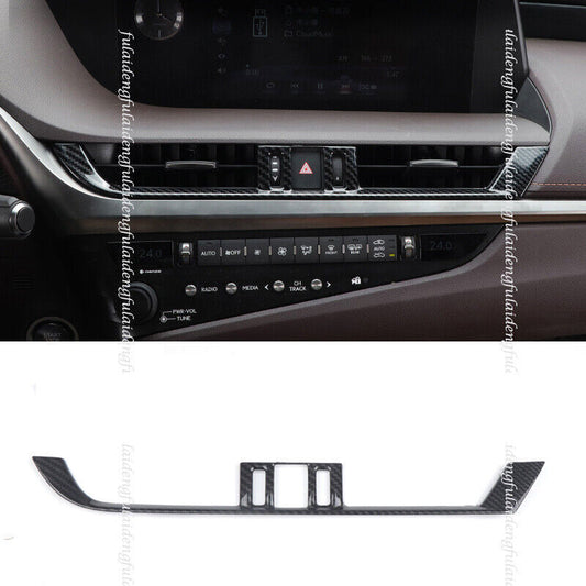 for Lexus ES350 300h 250 2019-2022 Carbon Fiber Front Air Vent Outlet Cover Trim