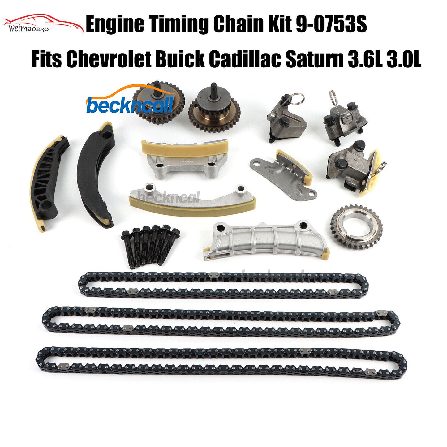 Engine Timing Chain Kit 9-0753S for Chevrolet for Buick for Pontiac for Cadillac for Saturn 3.0L