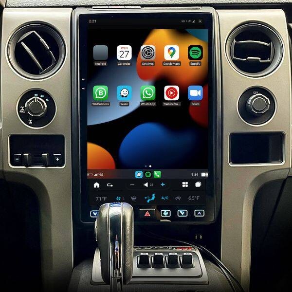14.4 Android 13 Carplay Radio GPS for Tesla Vertical Screen for Ford F150 2009-2014