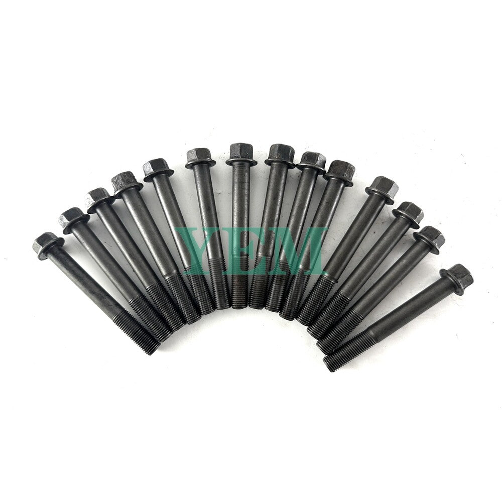 1 Set Engine Head Bolt 14pc For Yanmar 3TNE100 Engine 3TNE100 Cylinder Head Bolt