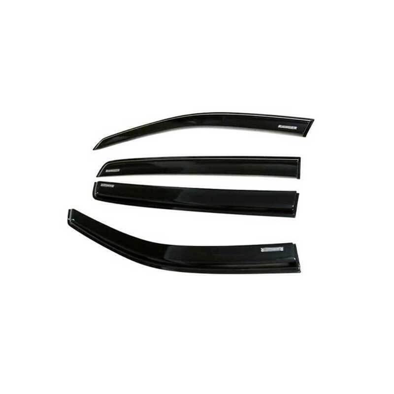 for Ford Ranger 2015-22 Black Window Wind Visors Sun Rain Guard Vent Deflectors