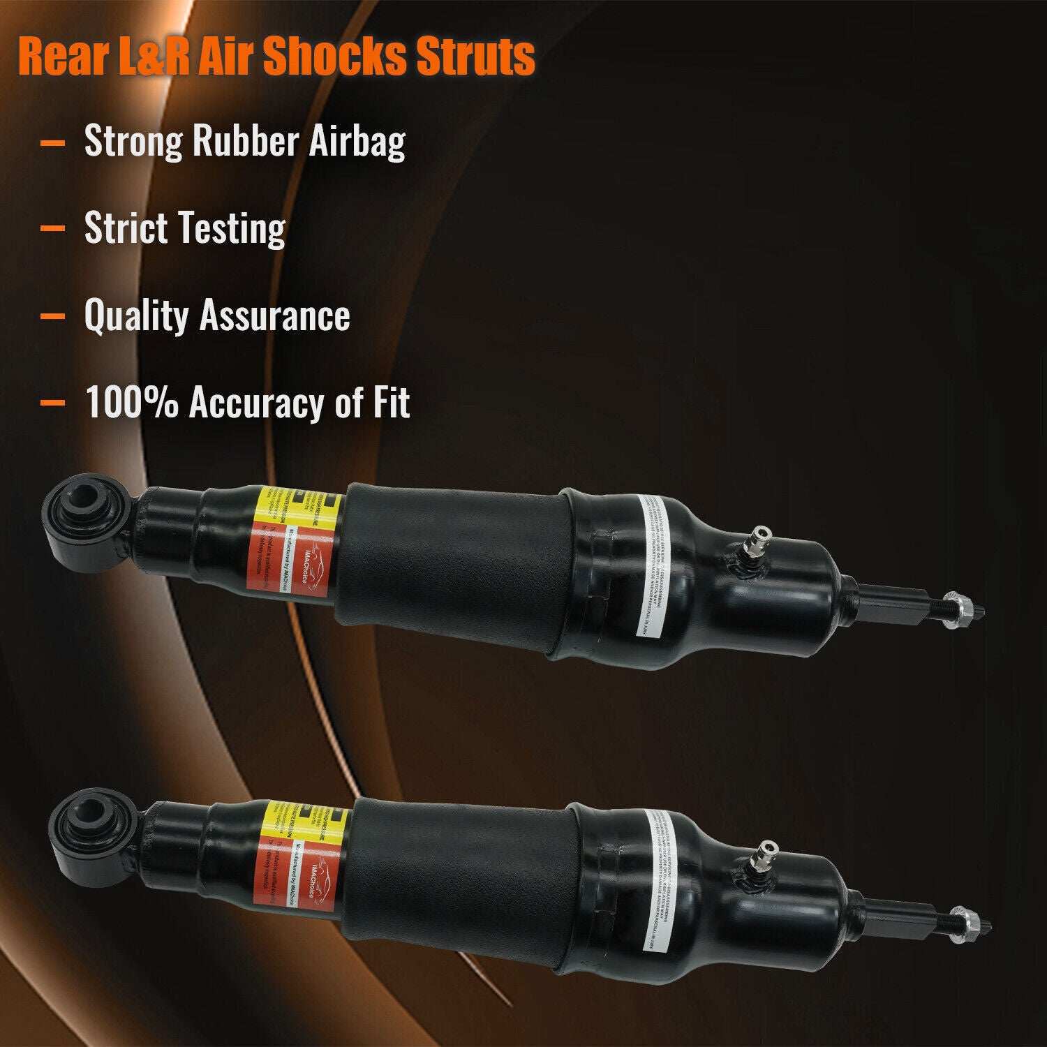 2-piece front hydraulic shock absorber struts by Assys, suitable for Mercedes W166, C292, GLE63, ML63, AMG ML550.
