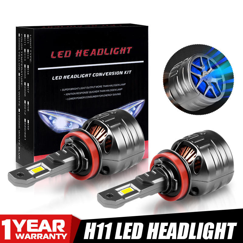 2X H11 LED Headlight Bulbs Low Beam Conversion Kit Super Bright 6000K White 150W