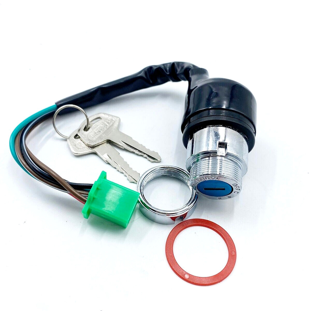 Motorcycle Ignition Key Switch 6 Wire 6 Pin W/ Keys Set for 50CC-125cc Dirt Bike
