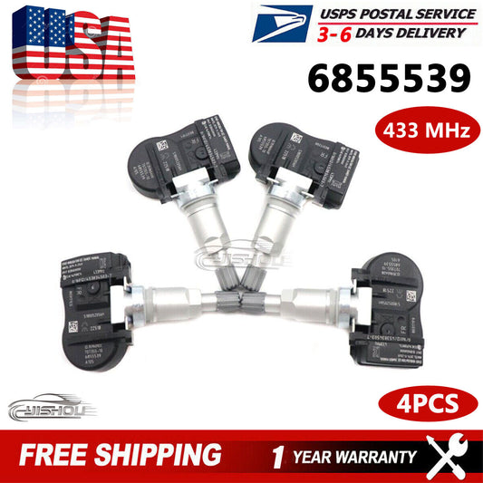 6855539 4pcs TPMS Tire Pressure Monitor Sensor TPM222 for BMW 3ER F30 4ER X5 F20