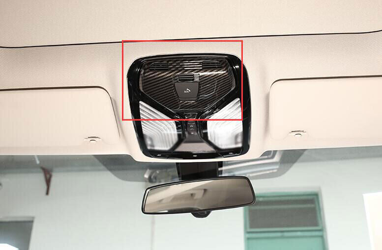 1PCS Carbon Fiber Front Reading Light Cover Trim ABS for BMW 5 Series 2018-2022