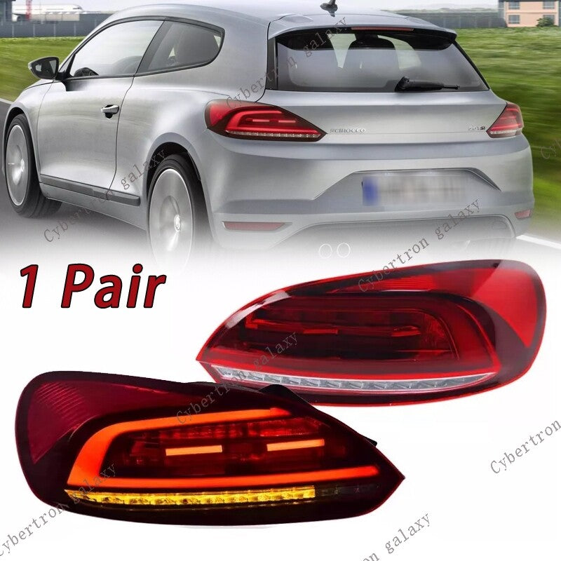Left and right LED DRL taillights are suitable for Volkswagen Scirocco models from 2009 to 2014.