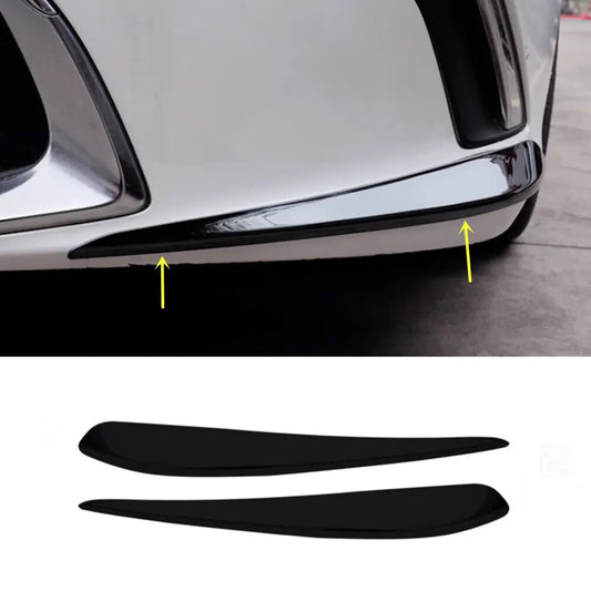Black Gloss Front Bumper Side Corner Spoiler Cover for Lexus ES250 350 2019-2023